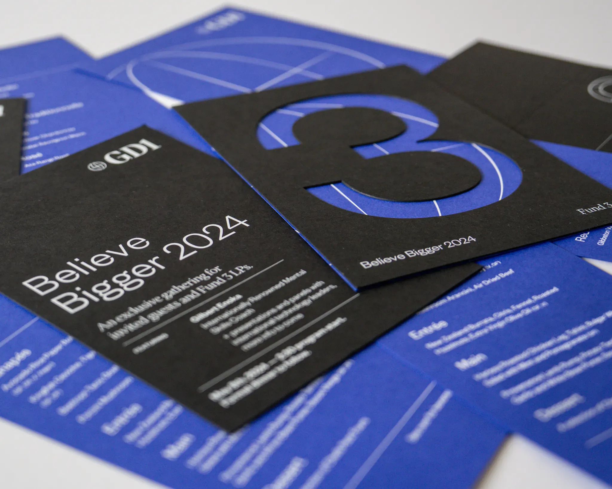 GD1 Believe Bigger 2024 LP invites and event collateral